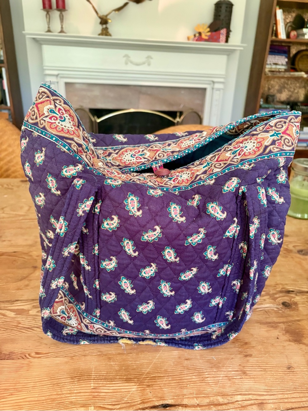 Vintage 90s Retired Vera Bradley Overnight / Weekend Bag Tote